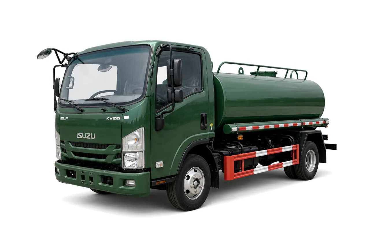 Carbon-Steel Water Tanker Truck front view