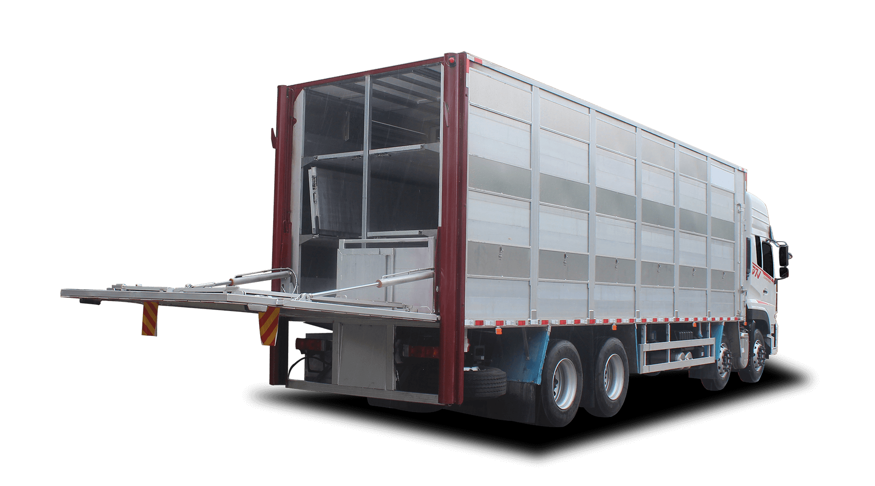 Dongfeng Livestock Pig Transportation Truck with Feeding System Auto