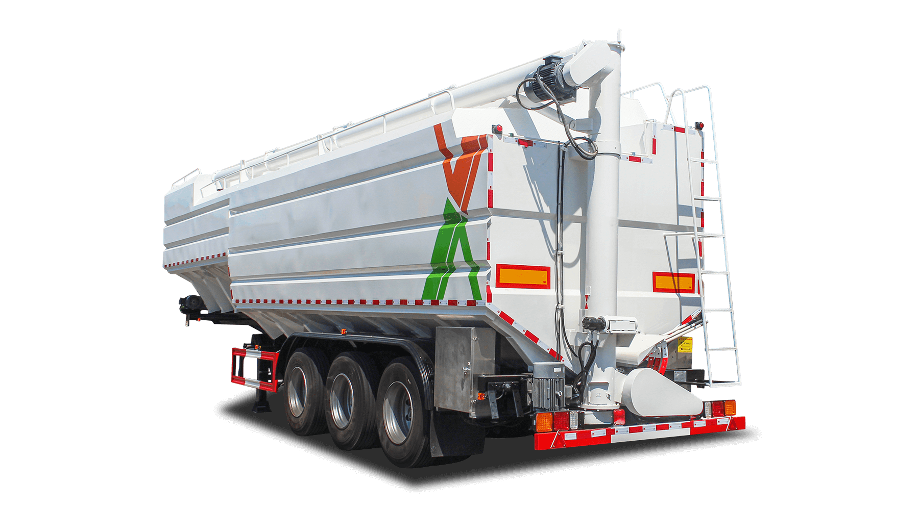 66m3 Semitrailer Bulk Feed Transport Truck with Hydro Auger Keeyak