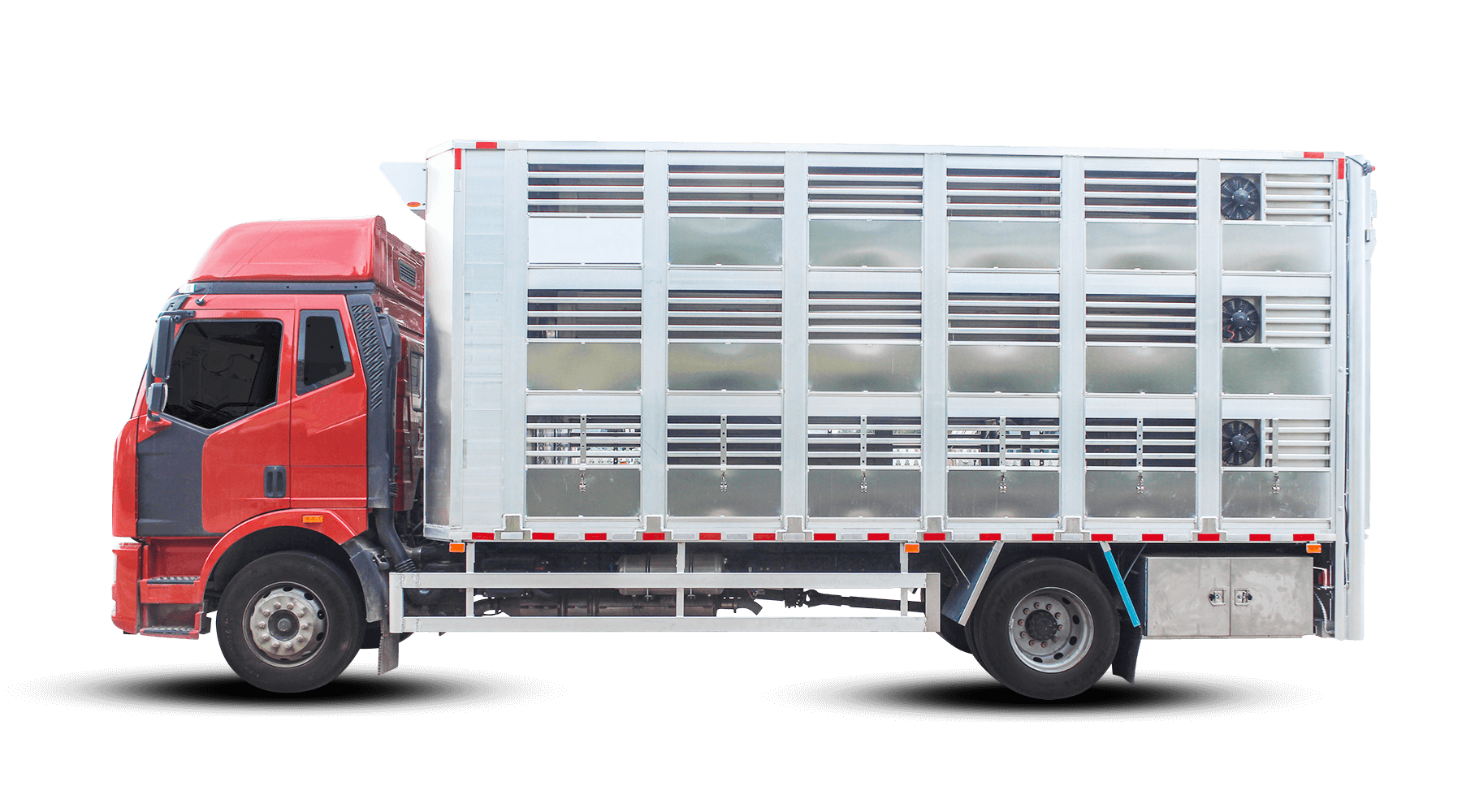 FAW Constant Temperature 3 Floors Aluminum Livestock Transport Delivery