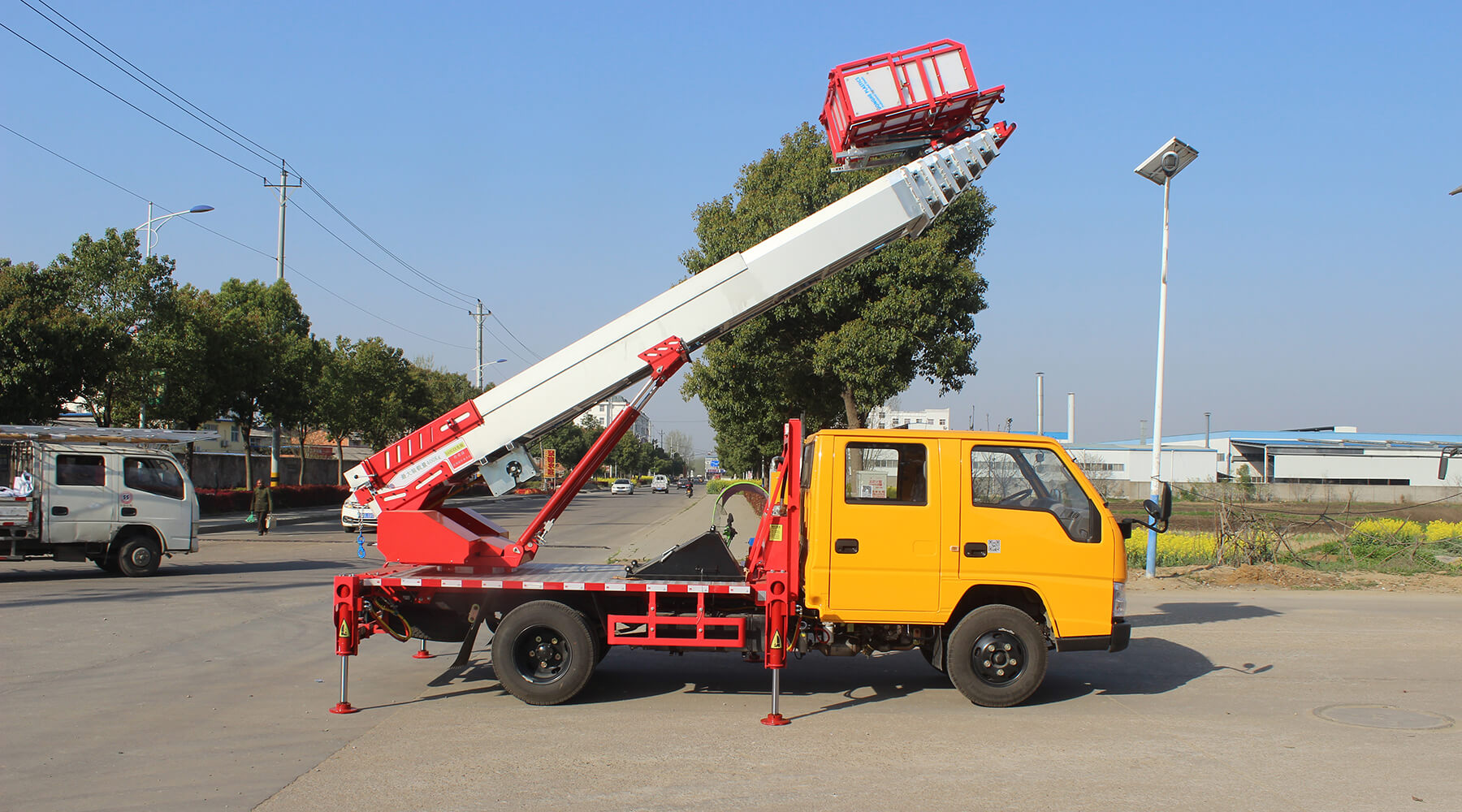JMC Ladder Lift Truck 32M Propelled Hydraulic Boom Lift Keeyak