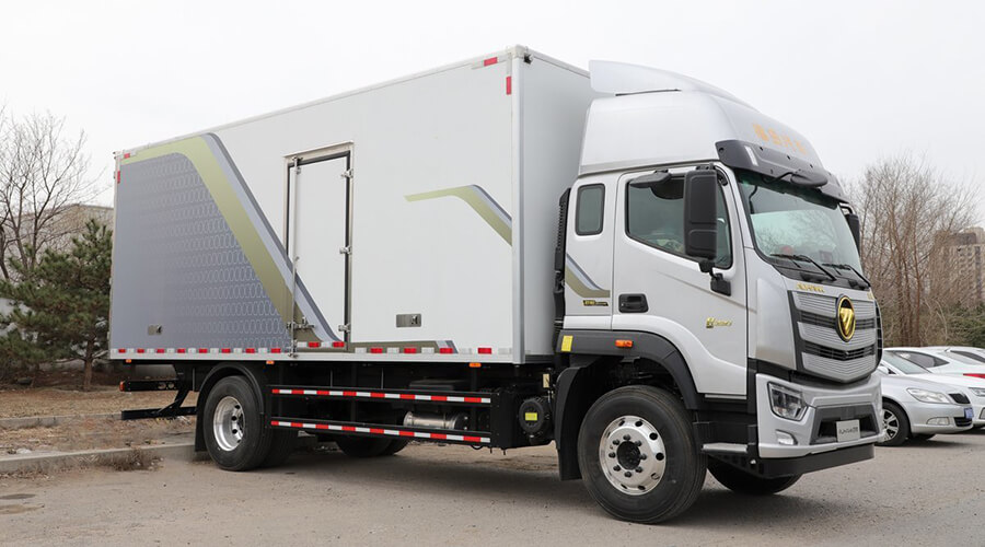 Cargo Box Truck Foton 18 Ton Automatic Transmission